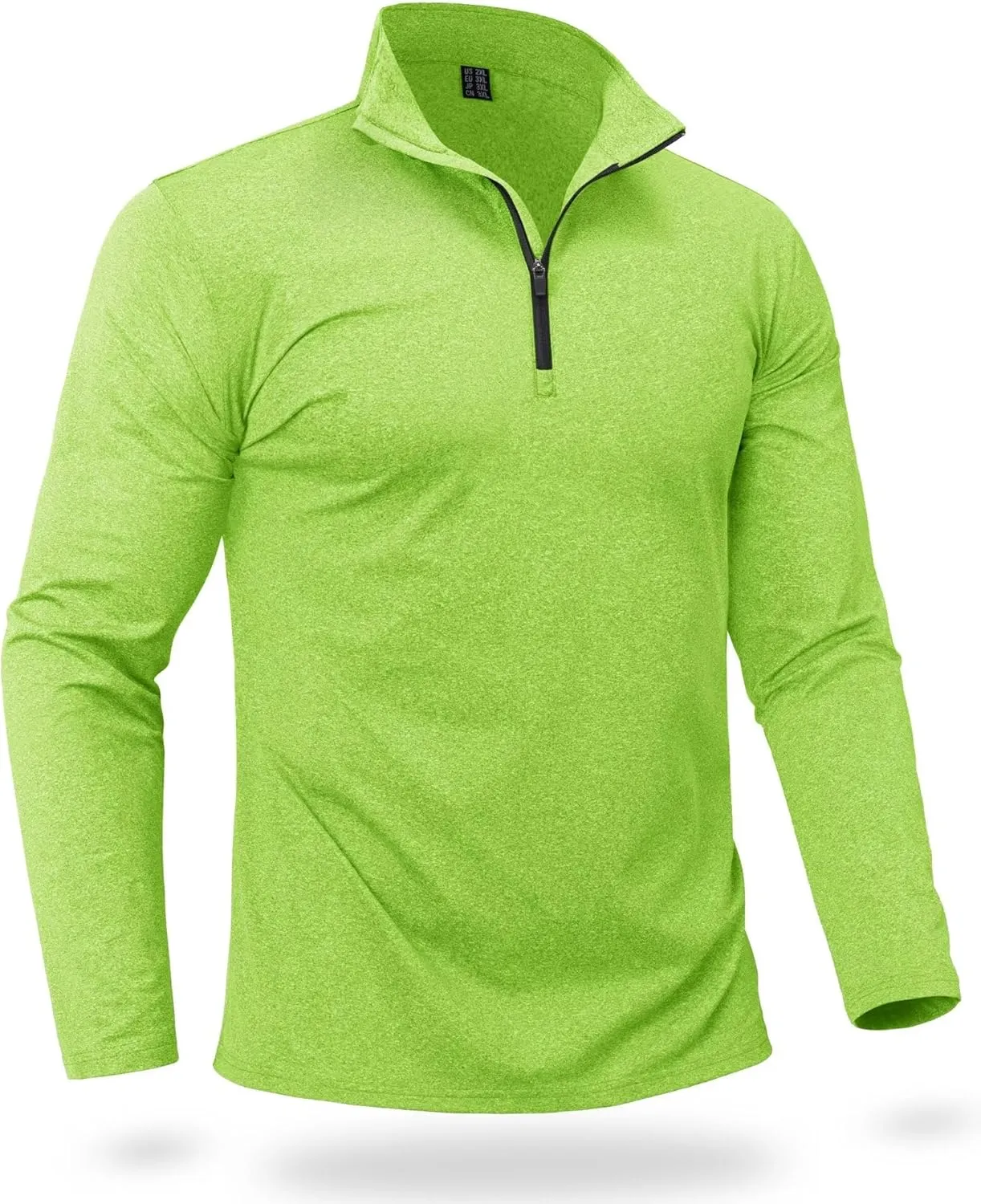 Boladeci Men's Quarter Zip Pullover Premium Fleece Lined Heather Long Sleeve Golf Shirts Midweight 1/4 Half Zip Sweatshirts
