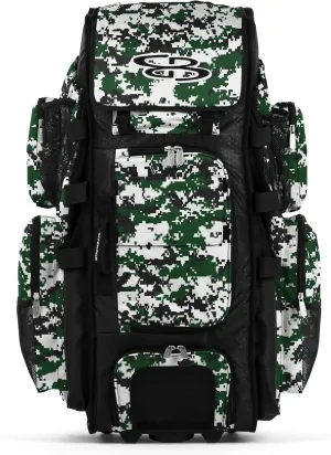 Boombah Superpack XL Digital Camo Rolling Bat Bag - 36" x 16" x 23.5" - Multiple Colors - Wheeled Version