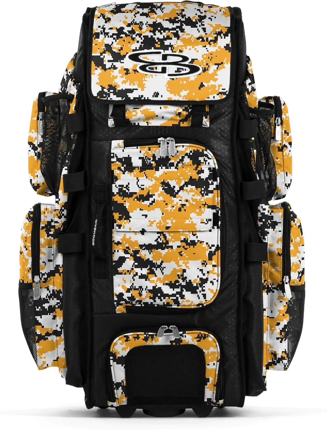 Boombah Superpack XL Digital Camo Rolling Bat Bag - 36" x 16" x 23.5" - Multiple Colors - Wheeled Version