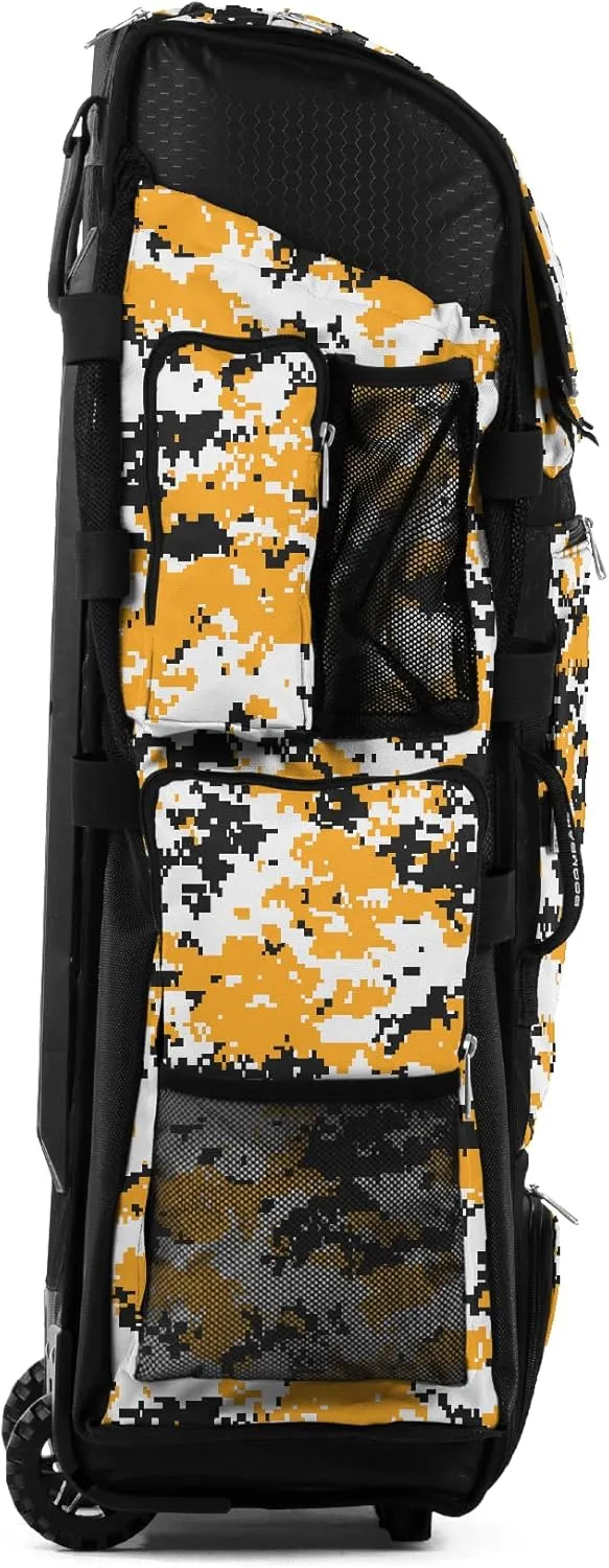 Boombah Superpack XL Digital Camo Rolling Bat Bag - 36" x 16" x 23.5" - Multiple Colors - Wheeled Version
