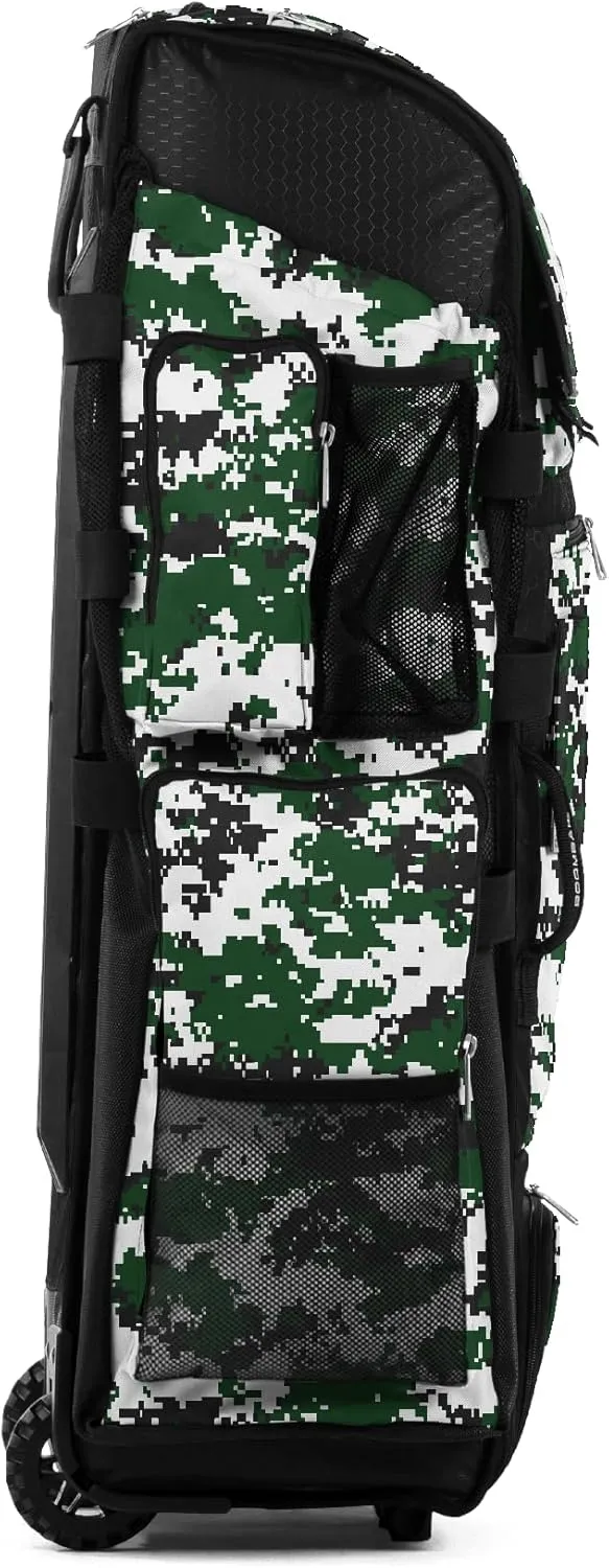 Boombah Superpack XL Digital Camo Rolling Bat Bag - 36" x 16" x 23.5" - Multiple Colors - Wheeled Version