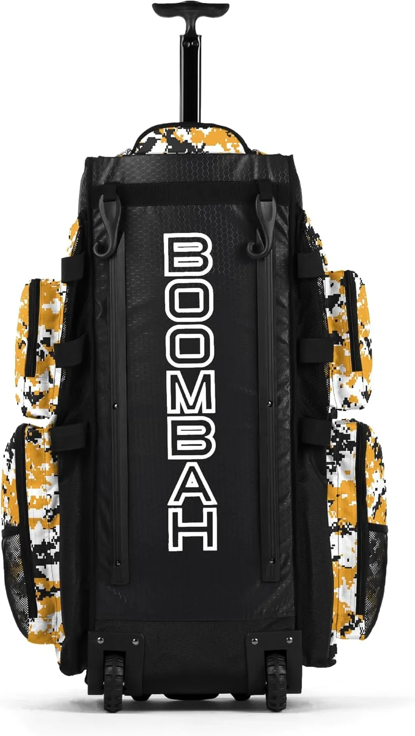 Boombah Superpack XL Digital Camo Rolling Bat Bag - 36" x 16" x 23.5" - Multiple Colors - Wheeled Version