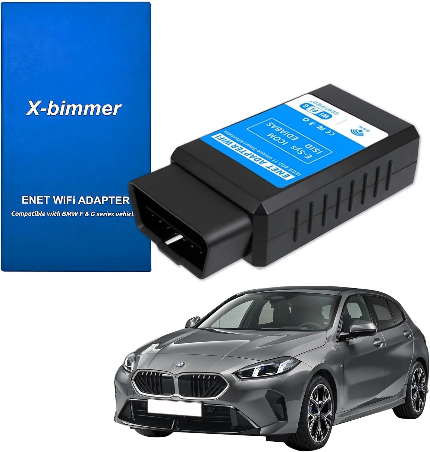 Bootmod3 OBD WiFi Adapter for BMW F/G Series,Mini and A90/A91 Supra Carplay,Compatible with BimmerCode,MHD App,Ethernet to OBD2 Diagnostic & Coding Scanner Tool,Work with iOS,Android,Windows