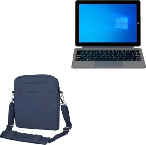 BoxWave Case Compatible with Alldocube iWork 20 Pro - Encompass Urban Bag, Over Shoulder Messenger Straps Handle Bag Pockets - Navy
