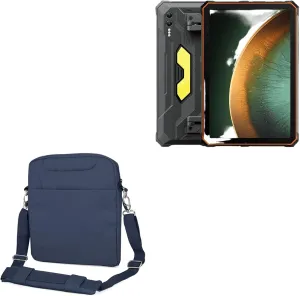 BoxWave Case Compatible with Blackview Active 10 Pro - Encompass Urban Bag, Over Shoulder Messenger Straps Handle Bag Pockets - Navy