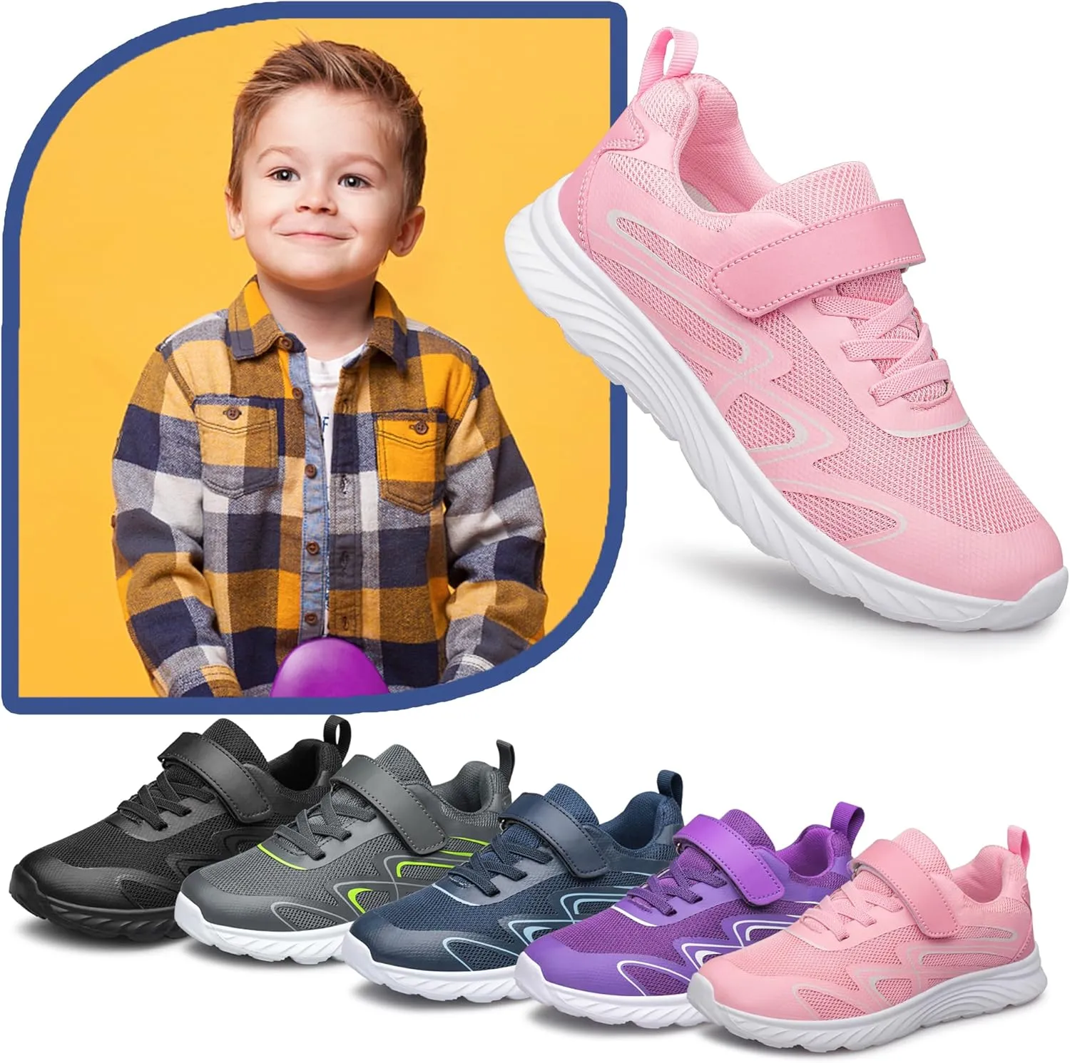 Boys Girls Shoes Kids Sneakers Athletic Running School Shoes for Toddler/Little Kid/Big Kid