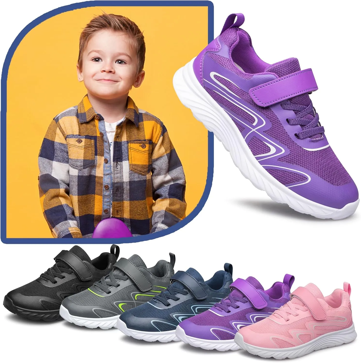 Boys Girls Shoes Kids Sneakers Athletic Running School Shoes for Toddler/Little Kid/Big Kid