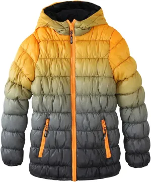 Boys Lightweight Puffer Jacket: Kids Waterproof Packable Outerwear Coat