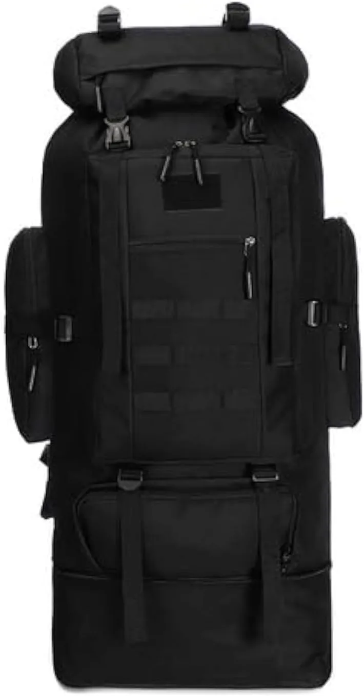 BRAVECOW 100L Hiking Backpack Men Large Waterproof Camping Backpack Lightweight Packable Backpacking Daypack Military Rucksack for Men Travel Climbing Outdoor Sports
