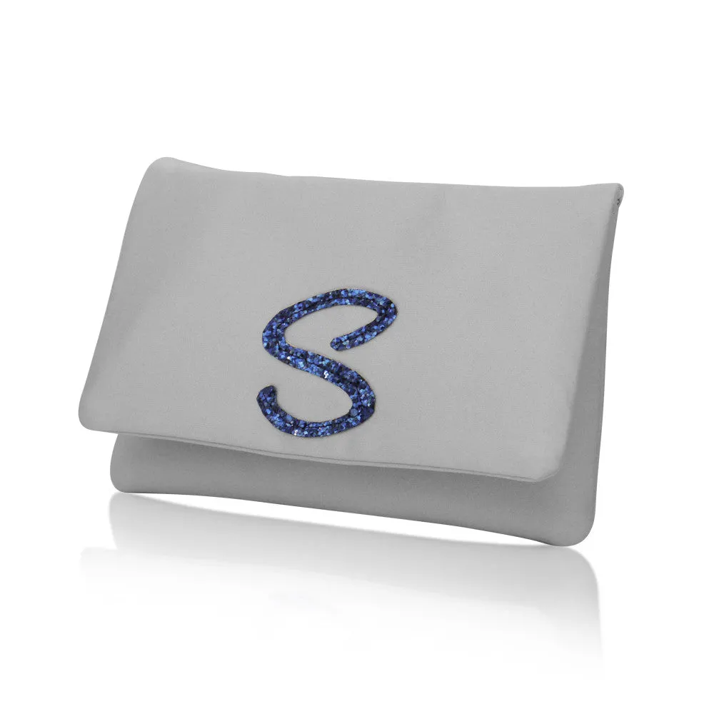 Bridesmaids gifts - set of small personalised initial monogram clutches