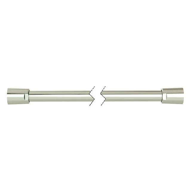 Brushed Nickel Smooth Surface 900mm Hose - PVC