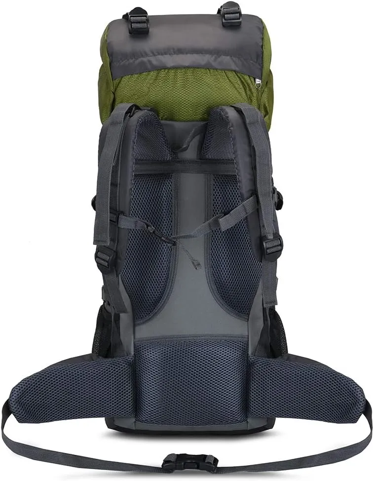 Bseash 60L Internal Frame Waterproof Hiking Camping Backpack with Rain Cover, Large Outdoor Sport Travel Daypack Rucksack