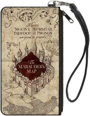 Buckle-Down Zip Wallet Harry Potter Large Accessory, Harry Potter, 8" x 5"