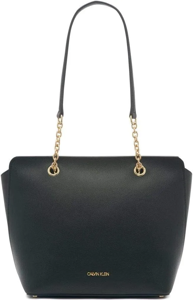 Calvin Klein Hailey Micro Pebble Top Zip Chain Tote