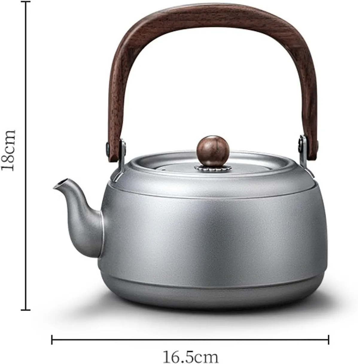 Camping Kettle, Coffee/Tea Pot, Dishes for Open Fire with Handle, Water Jug, Tea Kettle for Picnic, Climbing, Fishing, Outdoor
