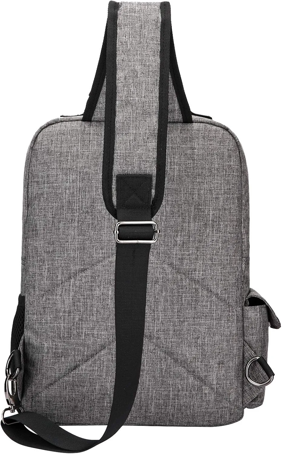 Canvas Cross Body Messenger Bag for Men Women Sling Shouler Backpack Travel Rucksack
