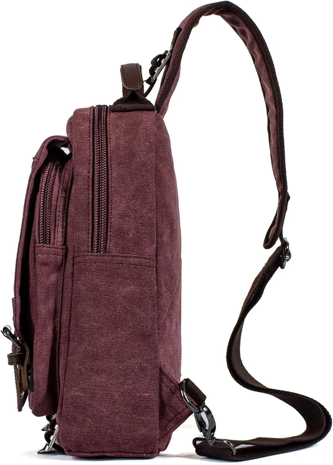 Canvas Messenger Bag Crossbody Shoulder Backpack Sling Bag Rucksack Daypack Casual Travel
