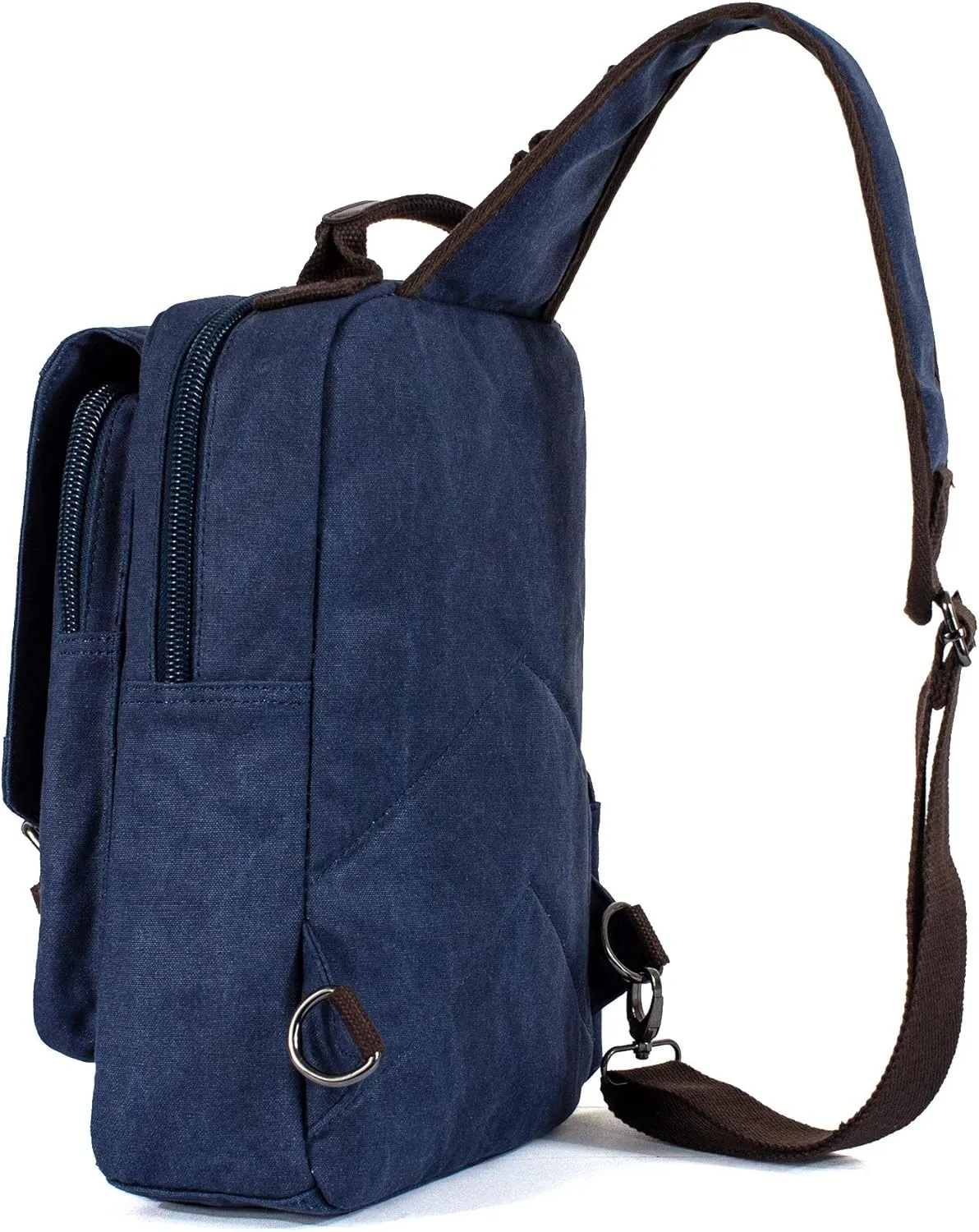 Canvas Messenger Bag Crossbody Shoulder Backpack Sling Bag Rucksack Daypack Casual Travel