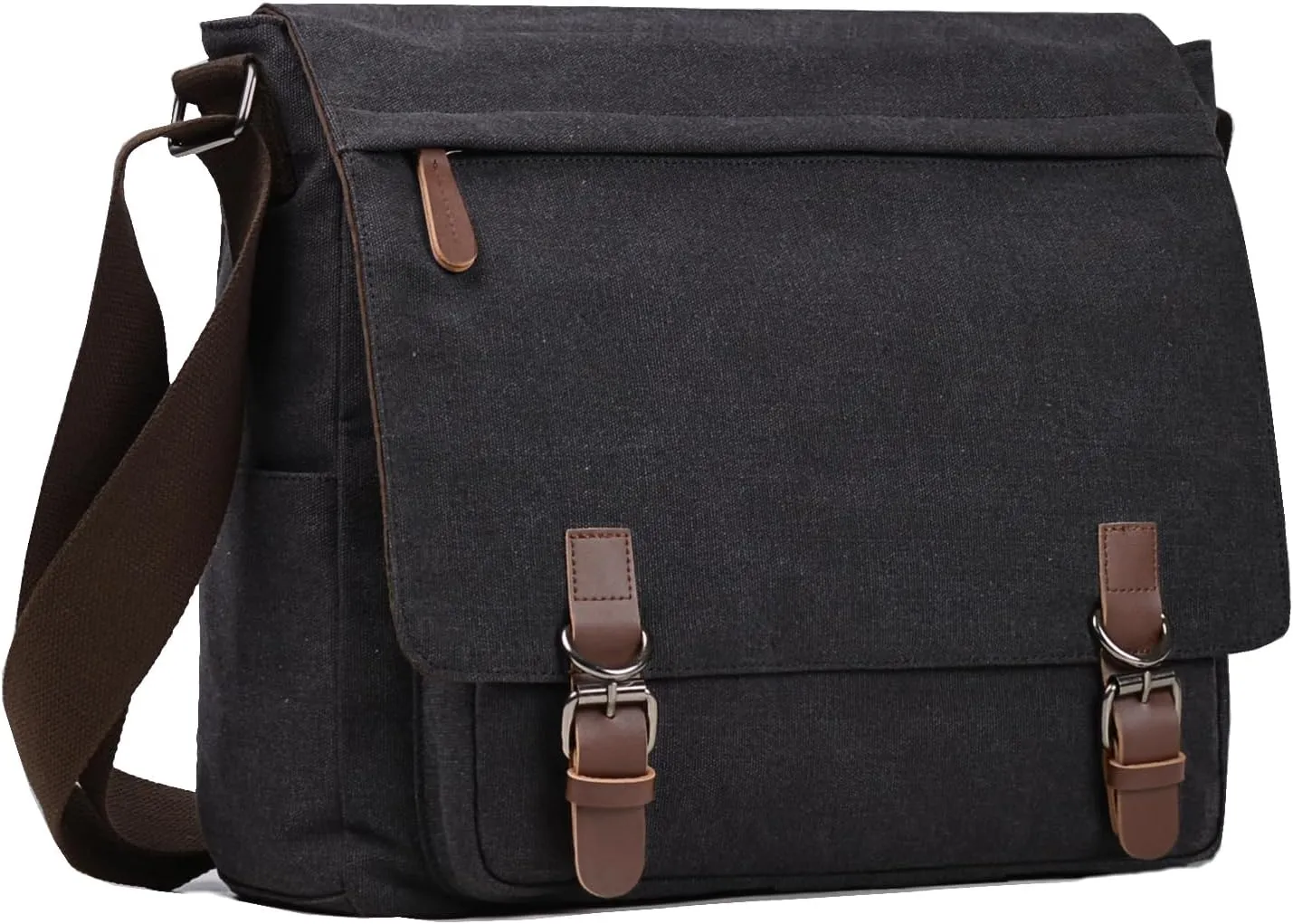 Canvas Messenger Bag for Men Women,Travel Satchel Shoulder bag 15.6 Inch Laptop Bag briefcase Business