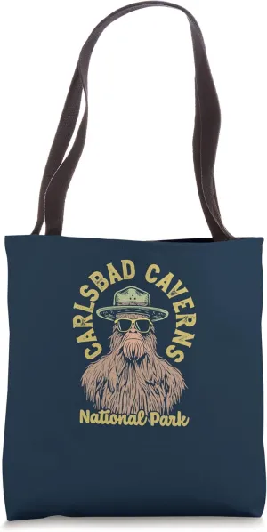Carlsbad Caverns National Park Sasquatch Ranger Funny Tote Bag