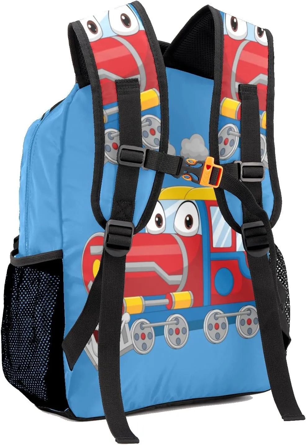 Cartoon Train Personalized Kids School Backpack Custom Name for Boys Girls Primary Daypack Bookbag Travel Bag