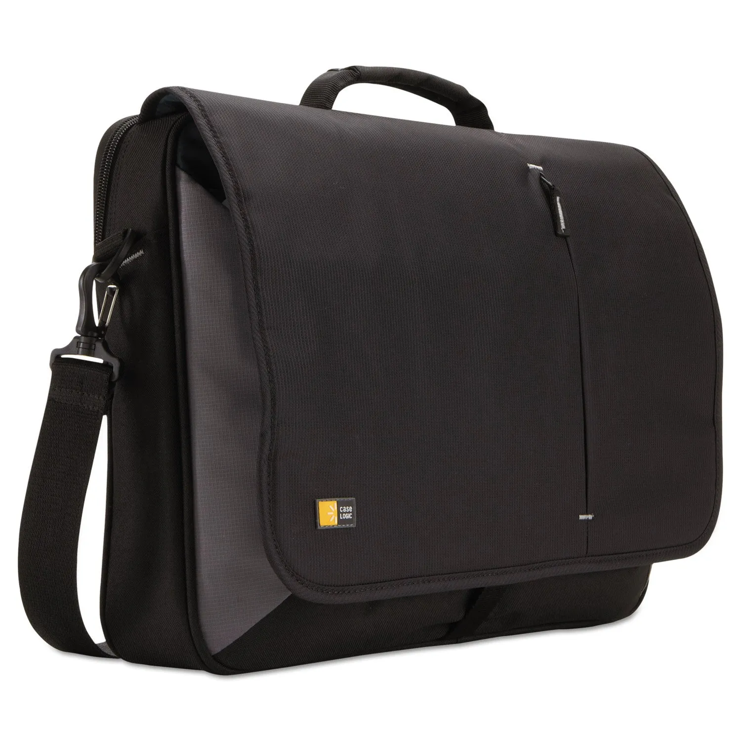 Case Logic® Laptop Messenger, Fits Devices Up to 17", Dobby Nylon, 3.37 x 17.75 x 13.75, Black