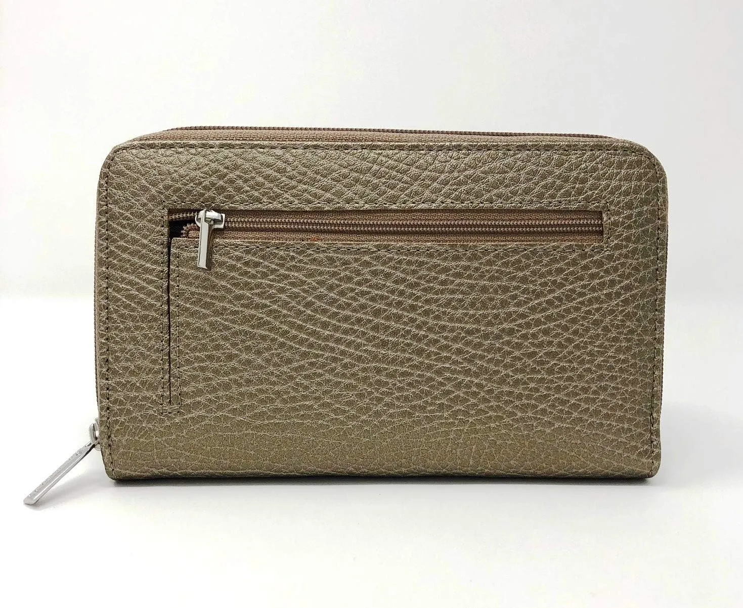 Cash Budgeting Wallet (Bronze), Zip Around, Accordion File System, Wristlet Strap, Women's Wallet