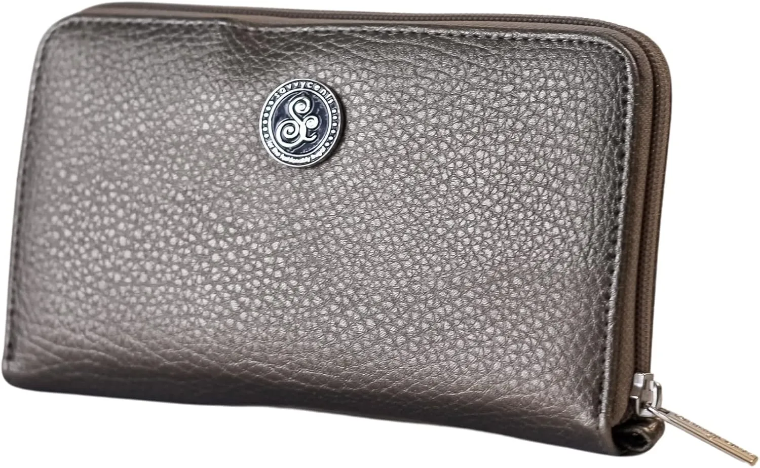 Cash Budgeting Wallet (Bronze), Zip Around, Accordion File System, Wristlet Strap, Women's Wallet