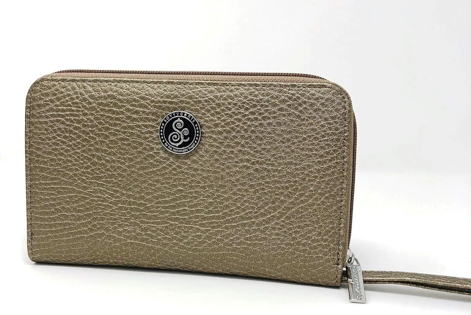 Cash Budgeting Wallet (Bronze), Zip Around, Accordion File System, Wristlet Strap, Women's Wallet