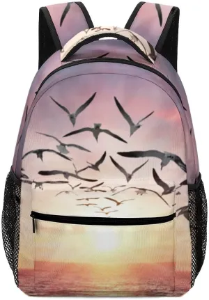Casual Daypacks Backpacks Laptop Backpack Birds Flying Broken Chains Work Bussiness School Students Bookbag Travel Hiking Gym Bags Waterproof Lightweight Women Men