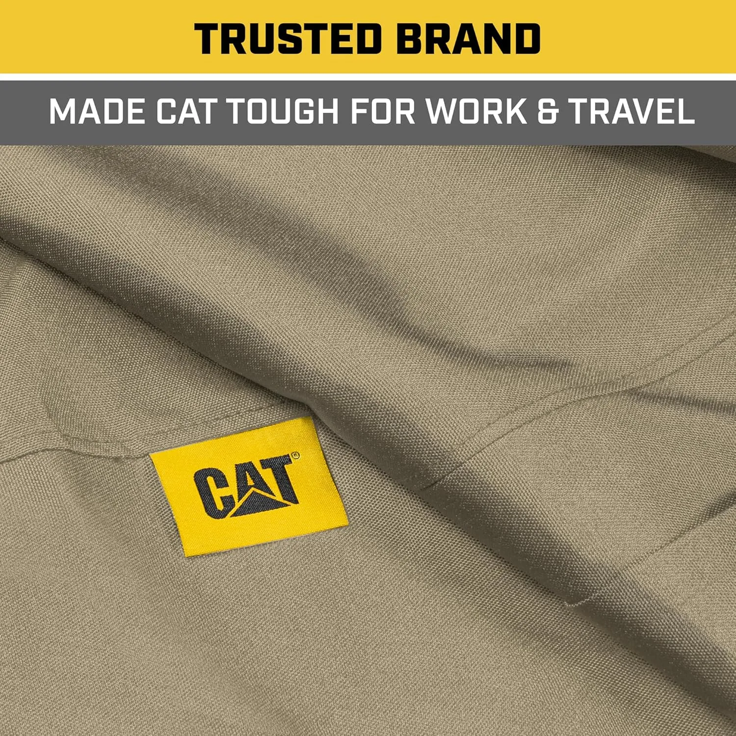 CAT® Custom Fit Front Bench Seat Cover for Ford F250 / F350 / F450 / F550 (1999-2007) - Durable Oxford Beige Truck Seat Cover with Utility Pockets, Ford F250 Super Duty Interior Cover