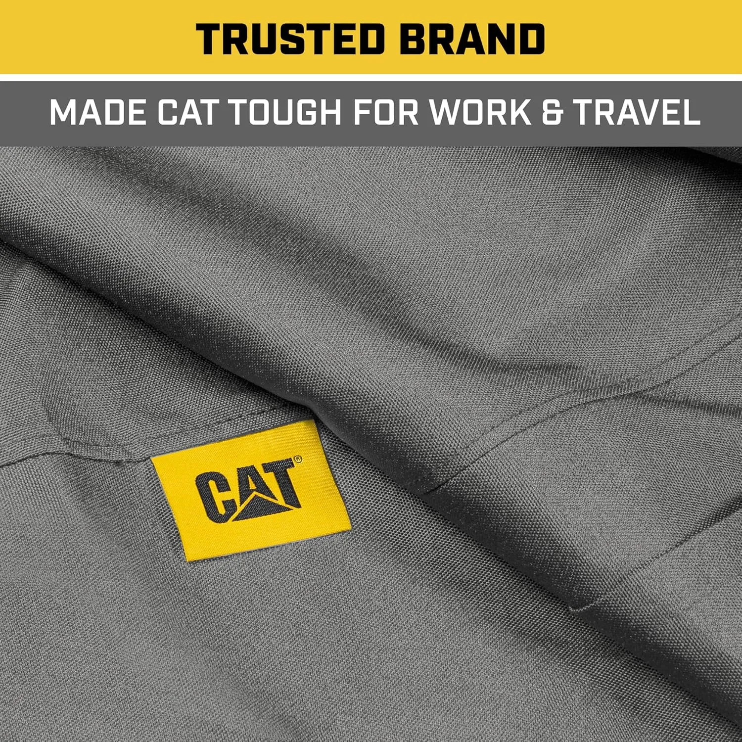 CAT® Custom Fit Front Bench Seat Cover for Ford F250 / F350 / F450 / F550 (1999-2007) - Durable Oxford Gray Truck Seat Cover with Utility Pockets, Ford F250 Super Duty Interior Cover