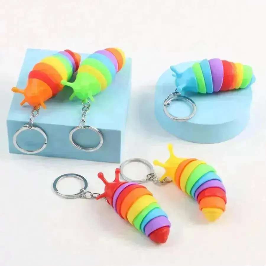 Caterpillar 3D Keychain