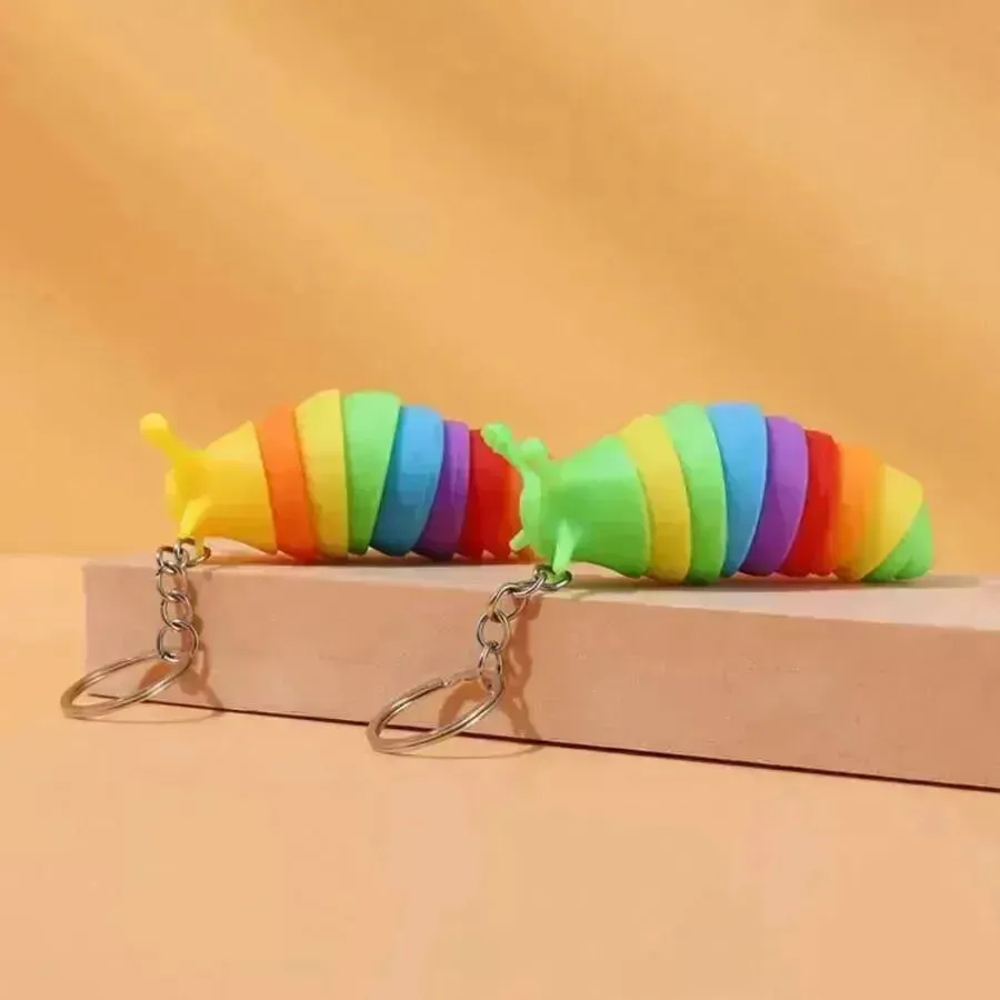 Caterpillar 3D Keychain