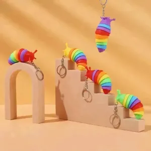 Caterpillar 3D Keychain