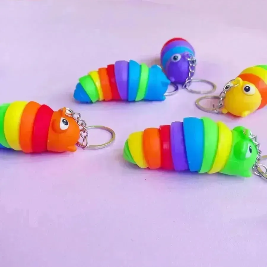 Caterpillar 3D Keychain