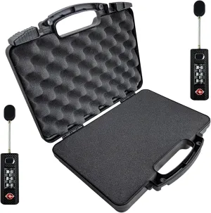 Cedar Mill Fine Firearms TSA Approved Travel Locks for Luggage, Gym Locker & Guncase TSA Approved Gun Case - Gun Carry-on Bag for Handgun & 9mm Pistol, Revolver Bundle.