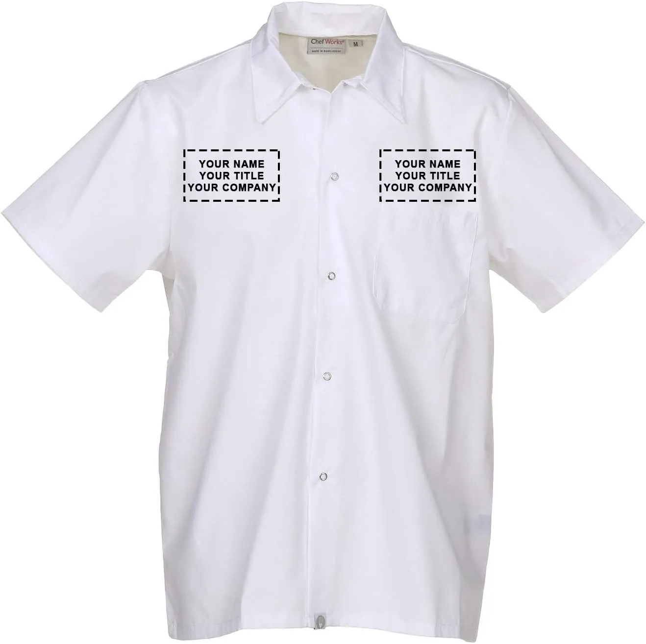 Chef Works Custom Embroidered Mens Utility Cook Shirt