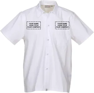 Chef Works Custom Embroidered Mens Utility Cook Shirt