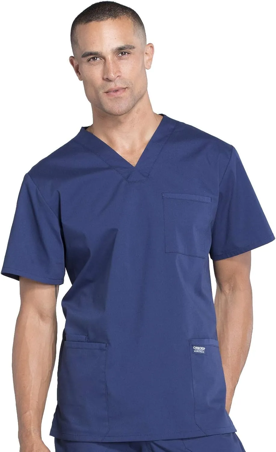 Cherokee Scrubs for Men Workwear Professionals V-Neck 4 Pocket Scrub Top WW695