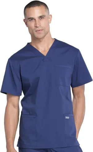 Cherokee Scrubs for Men Workwear Professionals V-Neck 4 Pocket Scrub Top WW695