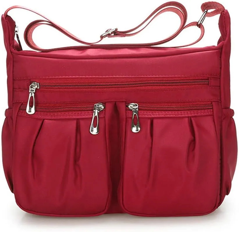 Chikencall Crossbody Bag for Women Waterproof Shoulder Bag Nylon Handbag Travel Work Purses