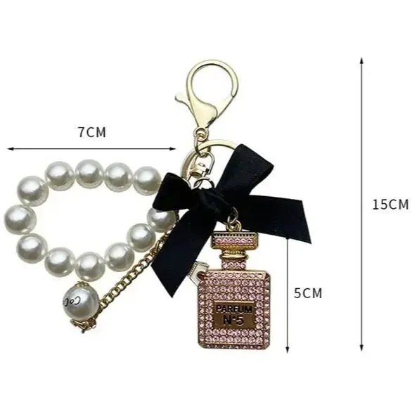 Classic Parisian Perfume Bottle Keychain