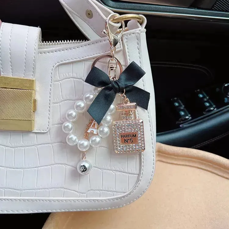 Classic Parisian Perfume Bottle Keychain