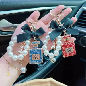 Classic Parisian Perfume Bottle Keychain