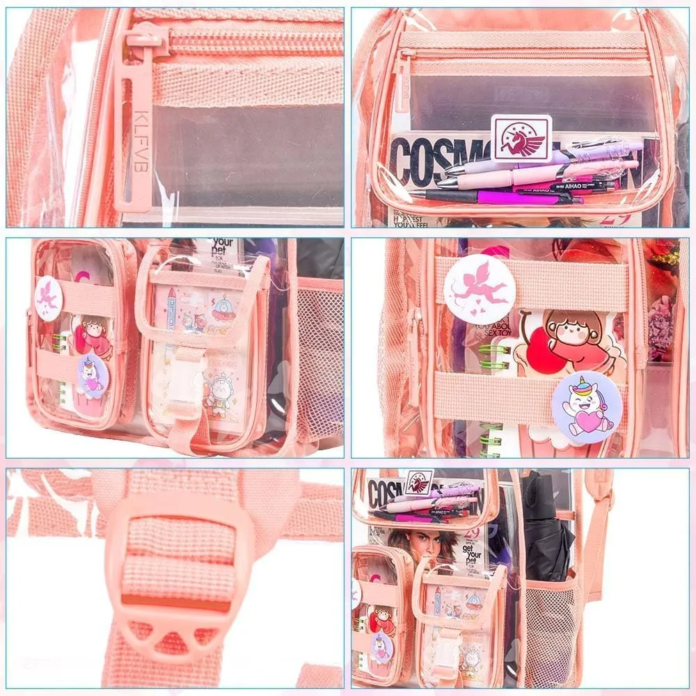 Clear Backpack, Heavy Duty Transparent Bookbag for Women and Men