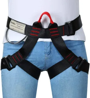 Climbing belts, Safe Seat Belts for Tree Climbing Outdoor Training Caving Rock Climbing Rappelling Equip - Half Body Guide belt for Women Man and Novice