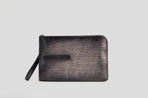 Clutch - Parchment Patina Grey