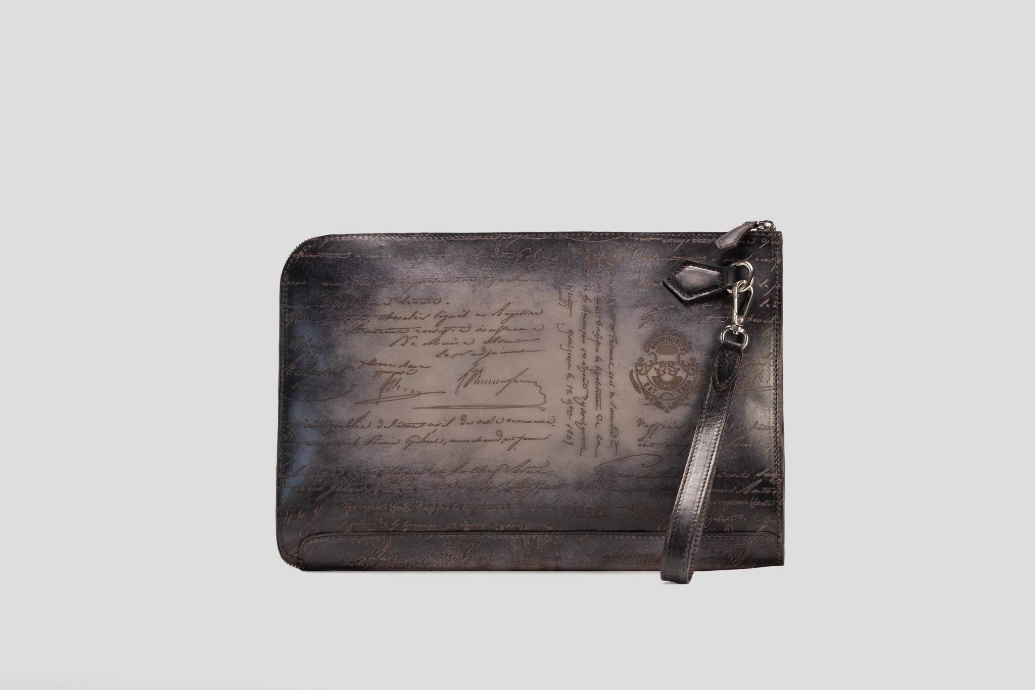 Clutch - Parchment Patina Grey