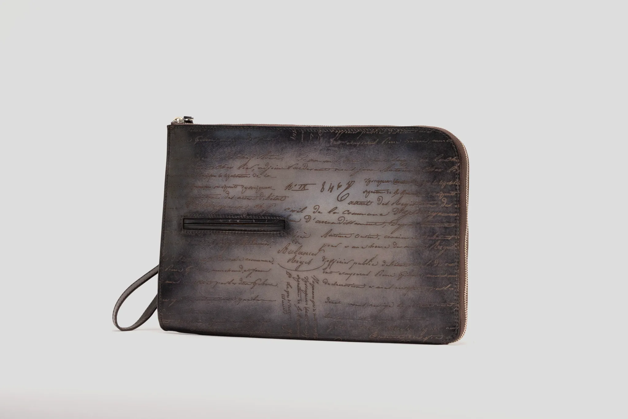 Clutch - Parchment Patina Grey